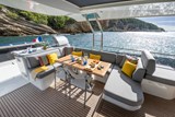 Flybridge dining area